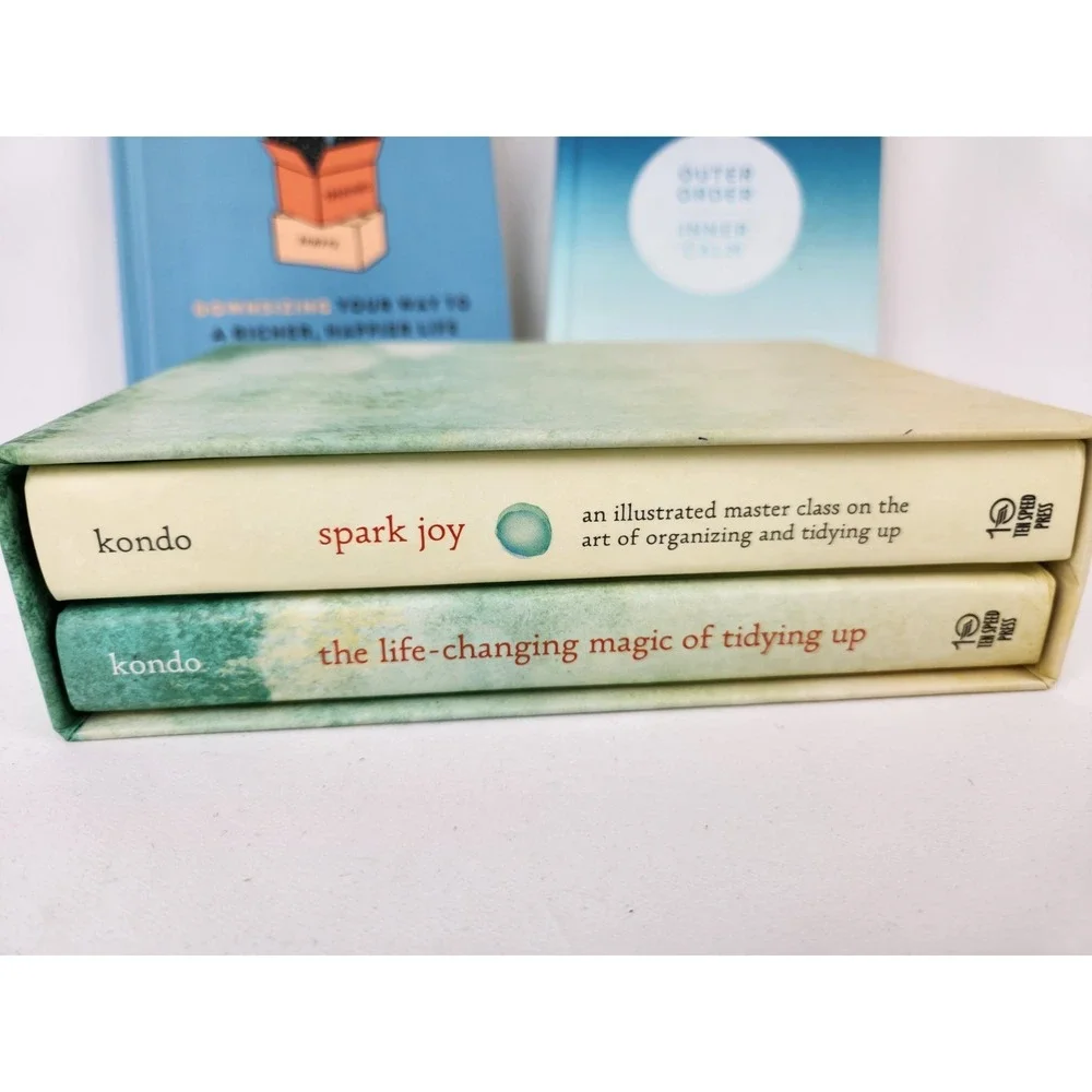 Marie Kondo Life-Changing Magic Of Tidying Up, Spark Joy, Let It Go, Outer Order